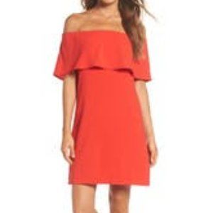 Charles Henry Off the Shoulder Dress